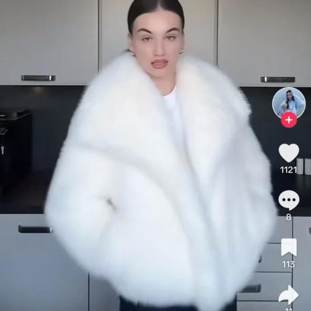 ZARA SHORT FAUX FUR JACKET ZW COLLECTION
